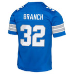 Brian Branch Detroit Lions Nike Youth Team Player Game Jersey - Blue