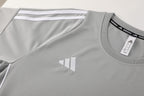 Adidas Short Sleeve Training Jersey Set - AD07- Light Gray