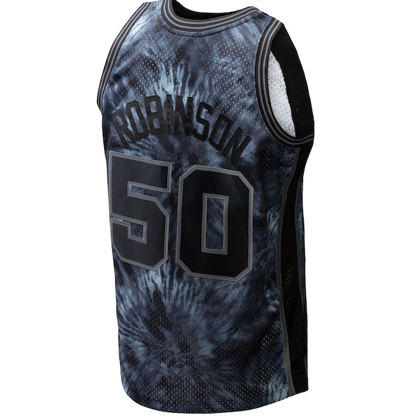David Robinson San Antonio Spurs Hardwood Classics 1998/99 Tie-Dye Swingman Jersey - Black