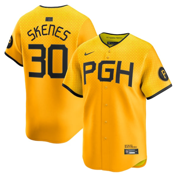 Paul Skenes Pittsburgh Pirates Nike City Connect Limited Player Jersey - Gold