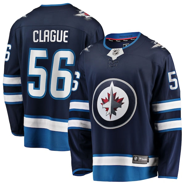 Kale Clague Winnipeg Jets  Home Breakaway Jersey - Navy
