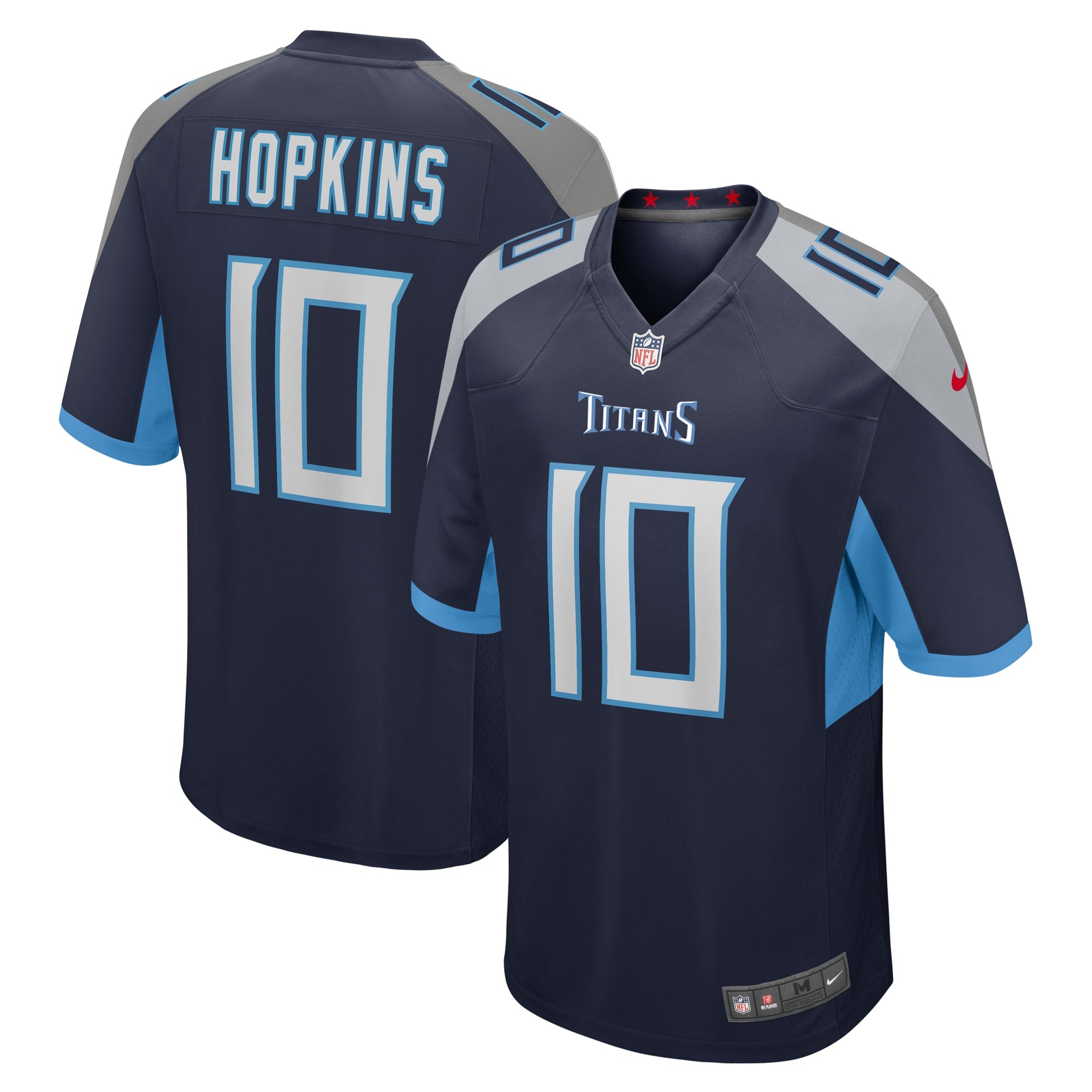 DeAndre Hopkins Tennessee Titans Nike Game Jersey - White/Light Blue/Navy
