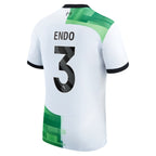 Wataru Endō Liverpool Nike 2023/24 Away Stadium Replica Player Jersey – White
