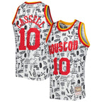 Sam Cassell Houston Rockets 1993/94 Hardwood Classics Doodle Swingman Jersey - White