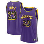 LeBron James Los Angeles Lakers  Youth Fast Break Replica Player Jersey - Statement Edition - Purple