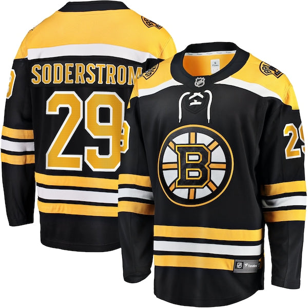 Victor Soderstrom Boston Bruins  Home Breakaway Jersey - Black