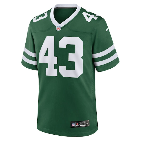 Cam Jones New York Jets Nike Team Game Jersey - Legacy Green