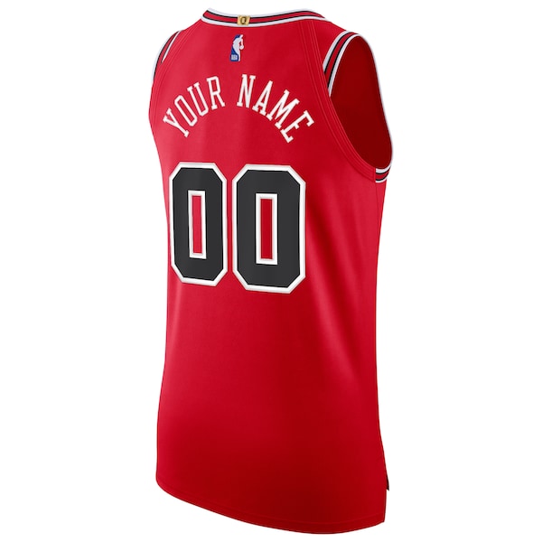 Chicago Bulls Nike Authentic Custom Jersey Red - Icon Edition