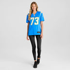 Mekhi Becton Los Angeles Chargers Nike Women's Team Game Jersey -  Powder Blue