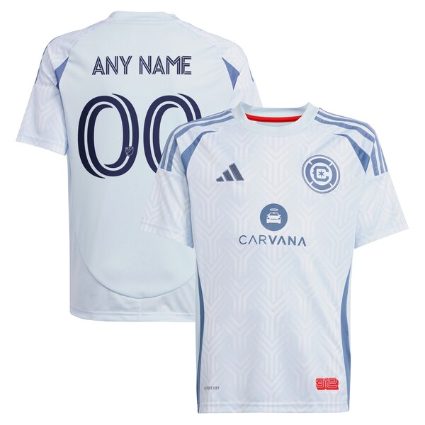 Chicago Fire adidas Youth 2025 The Municipal Kit Replica Custom Jersey - Light Blue