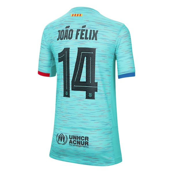 João Félix Barcelona Nike Youth 2023/24 Third Replica Jersey - Aqua