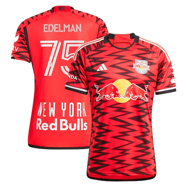 Daniel Edelman New York Red Bulls adidas 2024 Legacy Authentic Player Jersey – Red