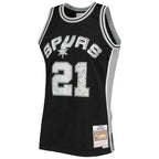 Tim Duncan San Antonio Spurs 1998/99 Hardwood Classics NBA 75th Anniversary Diamond Swingman Jersey - Black