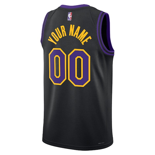 Los Angeles Lakers Nike Unisex 2023/24 Custom Swingman Jersey - Black - City Edition