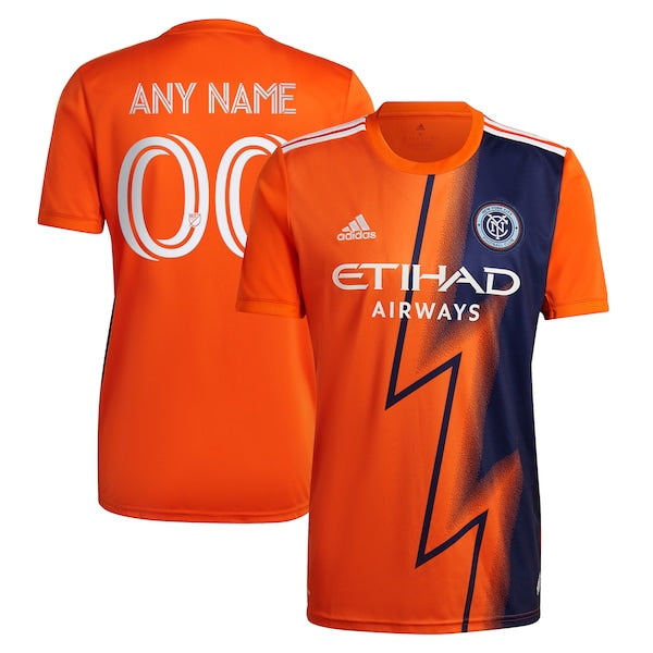 New York City FC adidas 2022 The Volt Kit Replica Custom Jersey - Orange