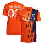 New York City FC adidas 2022 The Volt Kit Replica Custom Jersey - Orange