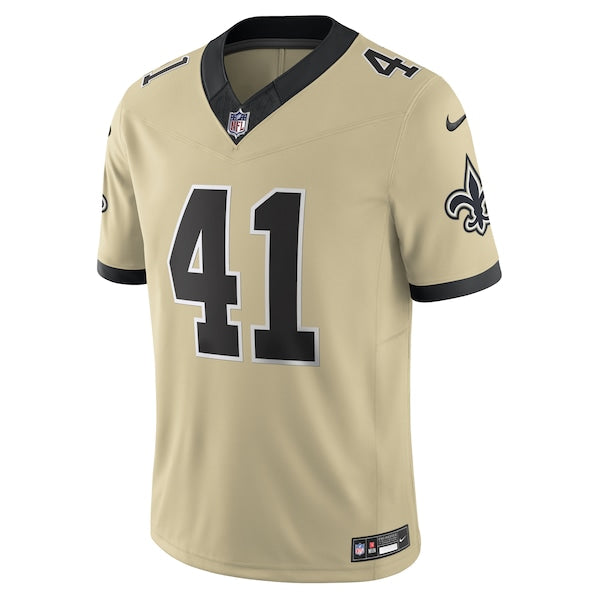 Alvin Kamara New Orleans Saints Nike Gameday Golds Alternate Vapor F.U.S.E. Limited Jersey - Gold/Black/White