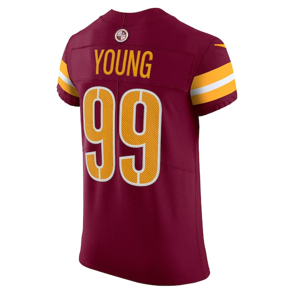 Chase Young Washington Commanders Nike Vapor Elite Jersey - Burgundy/Black/White