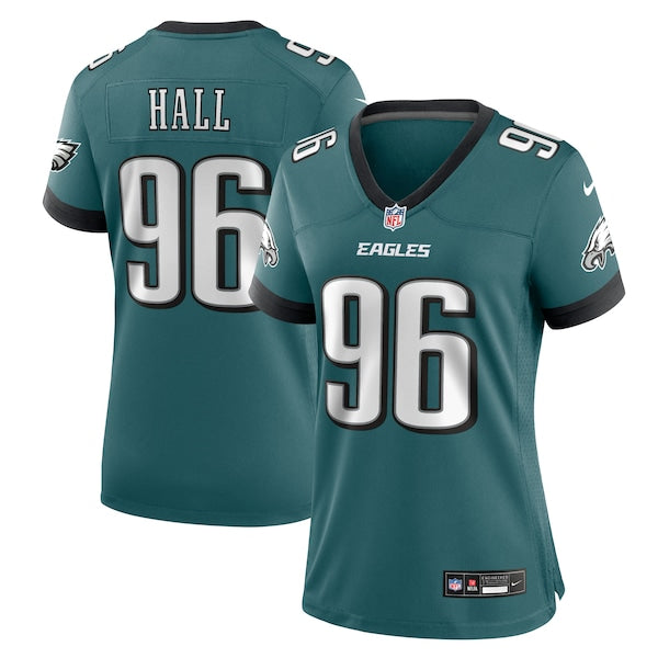 Gabe Hall Philadelphia Eagles Nike Women's Team Game Jersey - Midnight Green