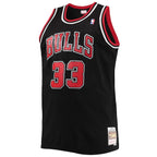 Scottie Pippen Chicago Bulls  Big & Tall Hardwood Classics Swingman Jersey - Black/Red