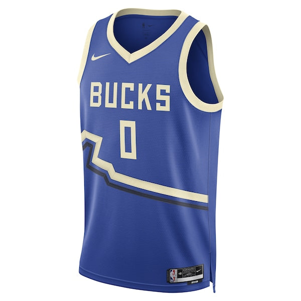 Damian Lillard Milwaukee Bucks Nike Unisex 2024/25 Swingman Player Jersey - City Edition - Royal