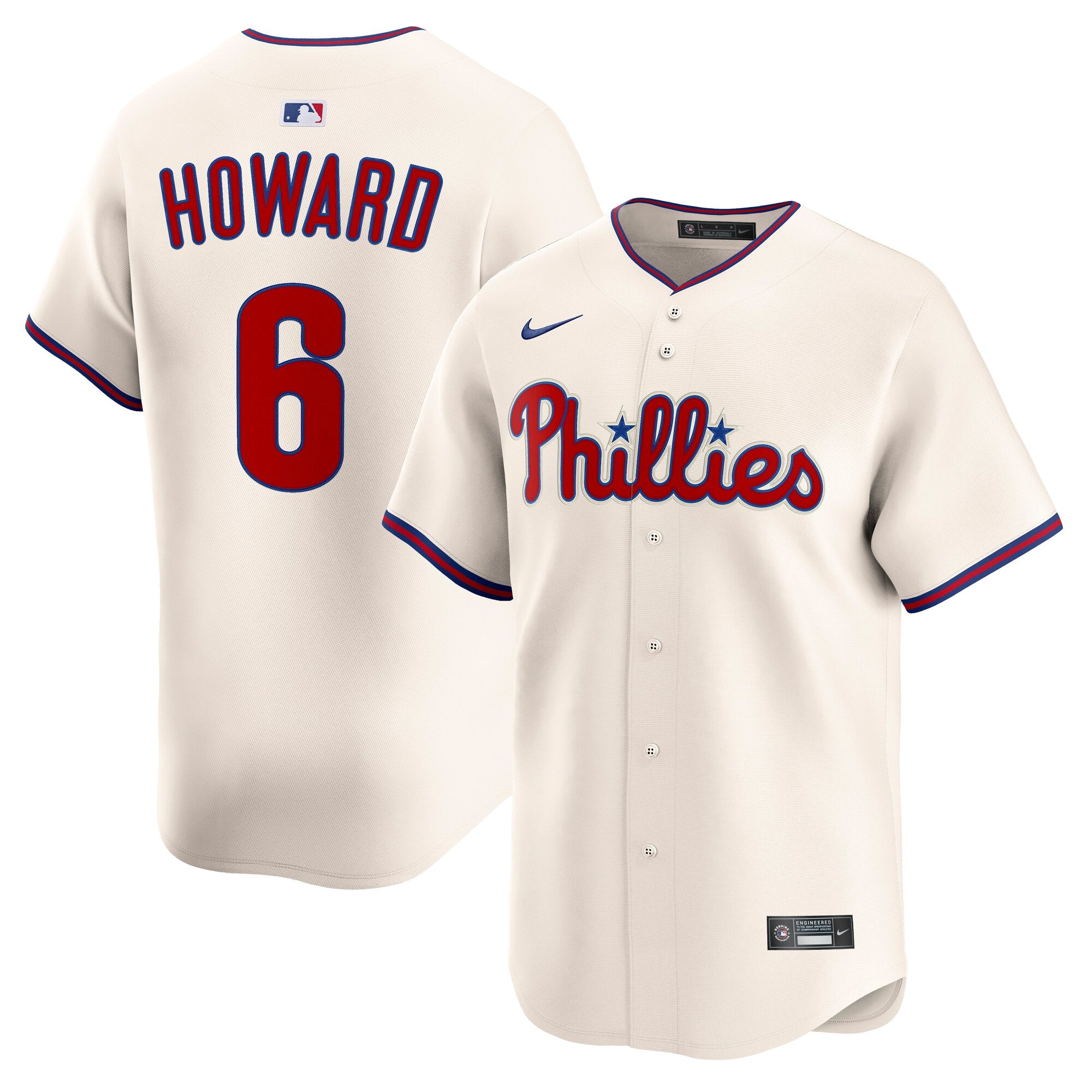 Ryan Howard Philadelphia Phillies Nike Limited Jersey - White/Cream