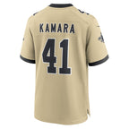 Alvin Kamara New Orleans Saints Nike Gameday Golds Alternate Game Player Jersey - Gold/Black/White