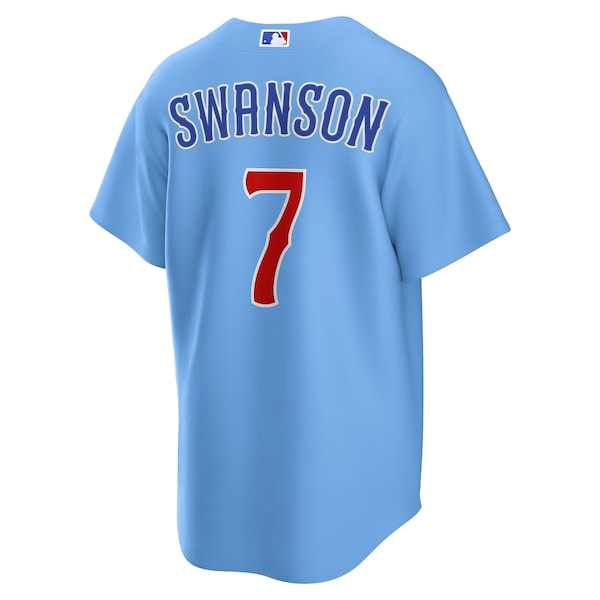 Dansby Swanson Chicago Cubs Nike 2nd Alternate Replica Player Jersey - Blue