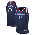 Tyrese Maxey Philadelphia 76ers Nike Youth 2025/26 City Edition Swingman Jersey - Navy