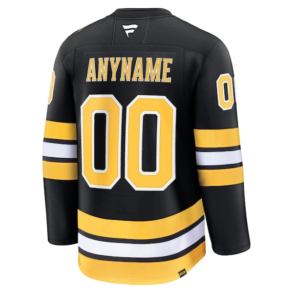 Boston Bruins  Home Premium Custom Jersey - Black/White