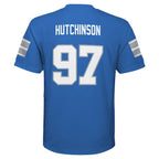 Aidan Hutchinson Detroit Lions Youth Replica Player Jersey - Blue