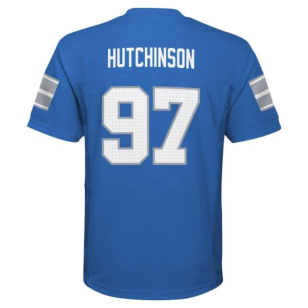 Aidan Hutchinson Detroit Lions Youth Replica Player Jersey - Blue
