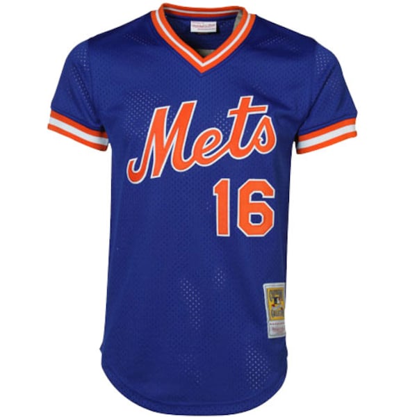 Dwight Gooden New York Mets Cooperstown Mesh Batting Practice Jersey - Royal