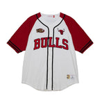 Chicago Bulls Practice Day Baseball Jersey - White