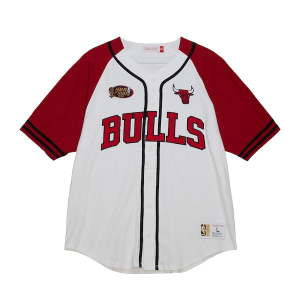 Chicago Bulls Practice Day Baseball Jersey - White