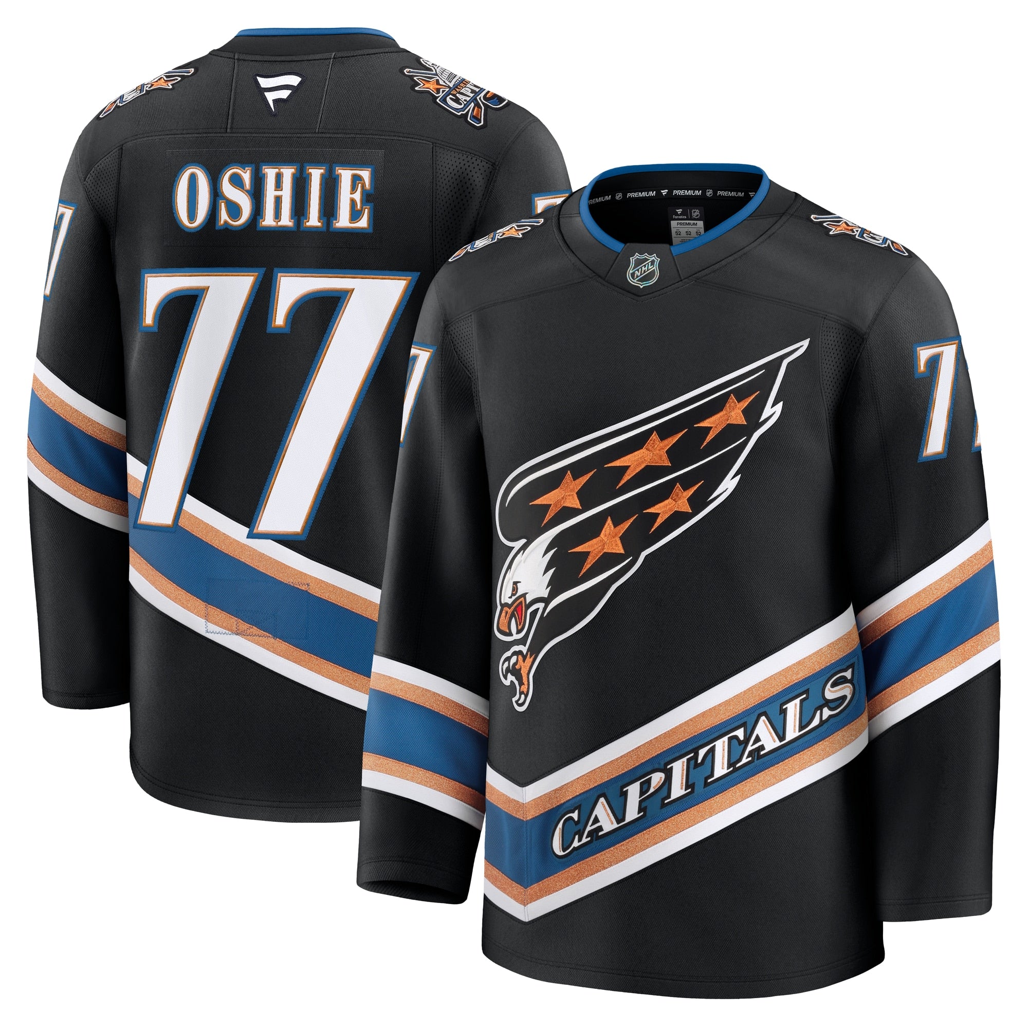 TJ Oshie Washington Capitals  Home Premium Jersey - Red/Black