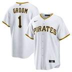 Pittsburgh Pirates Nike #1 Groom Home Replica Jersey - White