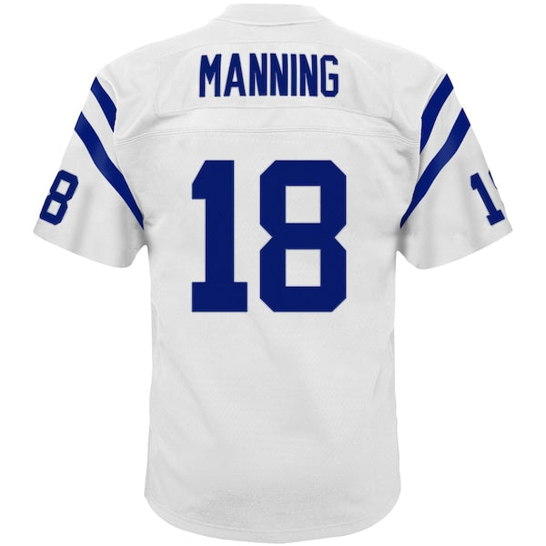 Peyton Manning Indianapolis Colts Youth 2006 Retired Player Legacy Jersey - White/Royal