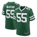 Braiden McGregor New York Jets Nike Team Game Jersey - Legacy Green