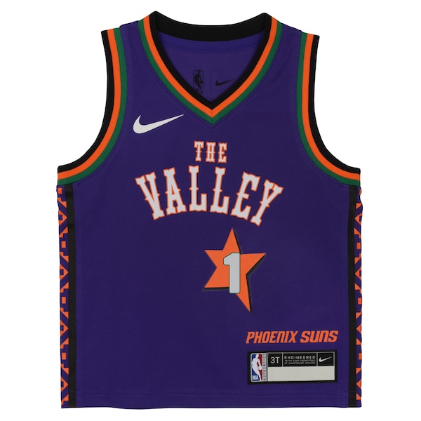 Devin Booker Phoenix Suns Nike Preschool 2024/25 Swingman Player Jersey -  City Edition - Purple