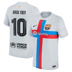 Ansu Fati Barcelona Nike 2022/23 Third Breathe Stadium Replica Player Jersey - Gray