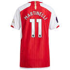 Gabriel Martinelli Arsenal adidas 2023/24 Home Authentic Player Jersey - Red/Yellow