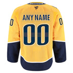 Nashville Predators  Home Authentic Pro Custom Jersey - Gold