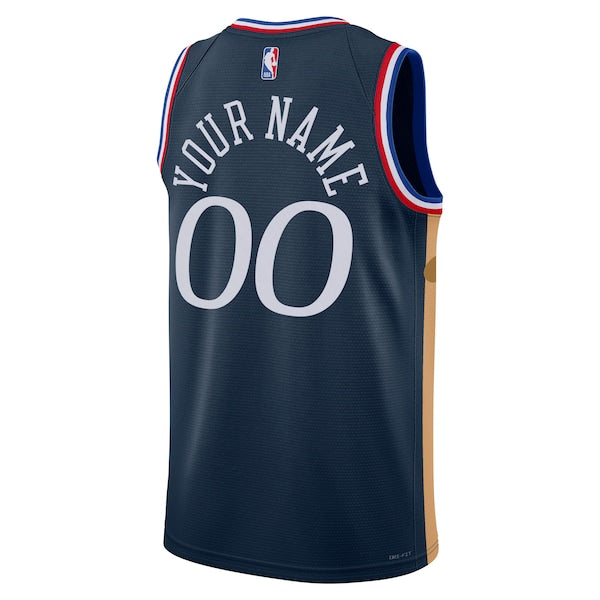 Philadelphia 76ers Nike Unisex 2025/26 City Edition Swingman Custom Jersey - Navy