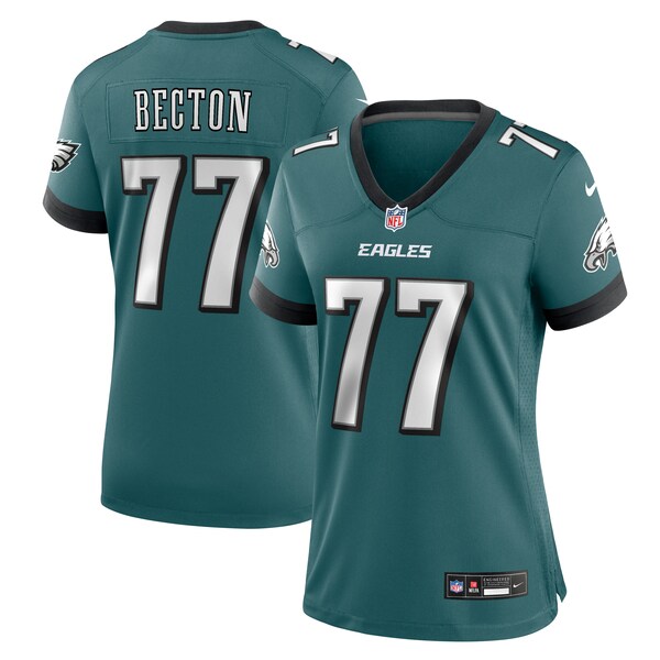 Mekhi Becton Philadelphia Eagles Nike Women's Team Game Jersey - Midnight Green