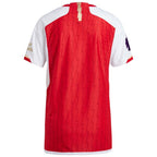 Arsenal adidas 2023/24 Home Authentic Custom Patch Jersey - Red