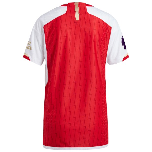 Arsenal adidas 2023/24 Home Authentic Custom Patch Jersey - Red