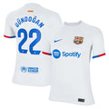 Ilkay Gündogan Barcelona Nike Youth 2023/24 Away Stadium Replica Player Jersey - White