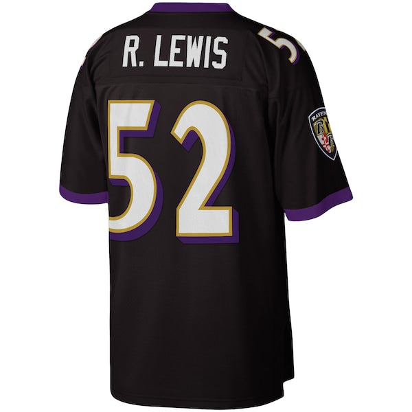 Men's  Ray Lewis Black Baltimore Ravens Legacy Replica Jersey