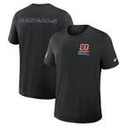 Cincinnati Bengals Nike 2025 NFL Crucial Catch Tri-Blend Dri-FIT T-Shirt - Black
